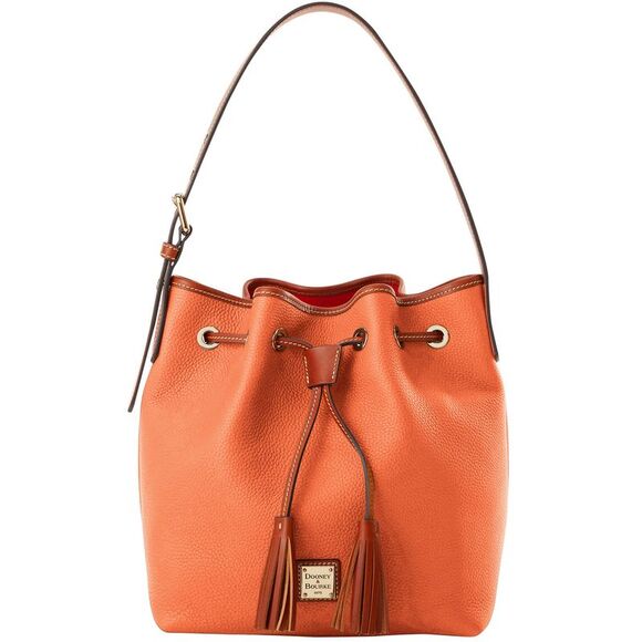 Vintage Dooney Pebble Grain Dooney And Bourke Bucket Bag